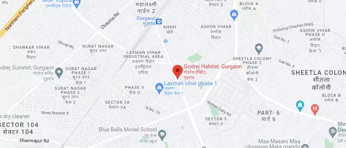 Godrej Habitat Sector 3 Gurugram map clickable image 