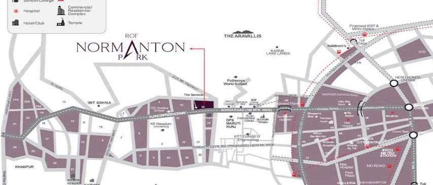 ROF Normanton Park Map